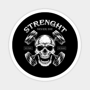 Skull Barbell Magnet